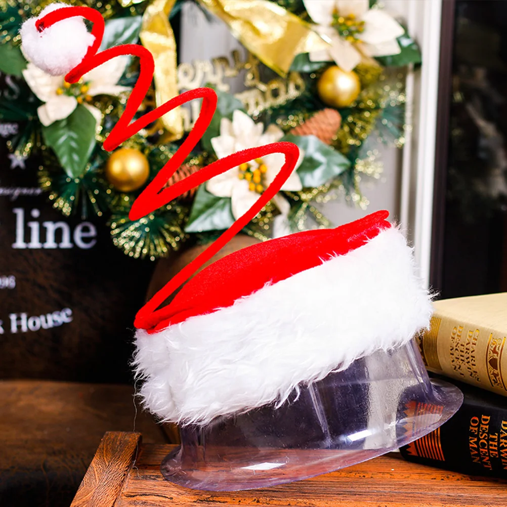 

Christmas Spring Hat Coil Design Comfortable Headwear for Holiday Party Decorations Xmas Hat Christmas Party Hats