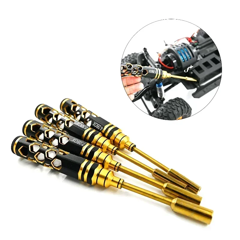

RC Remote Control Model Car Repair Tool Metal Sleeve with Hollow Handle 4.0/5.5/7.0/8.0