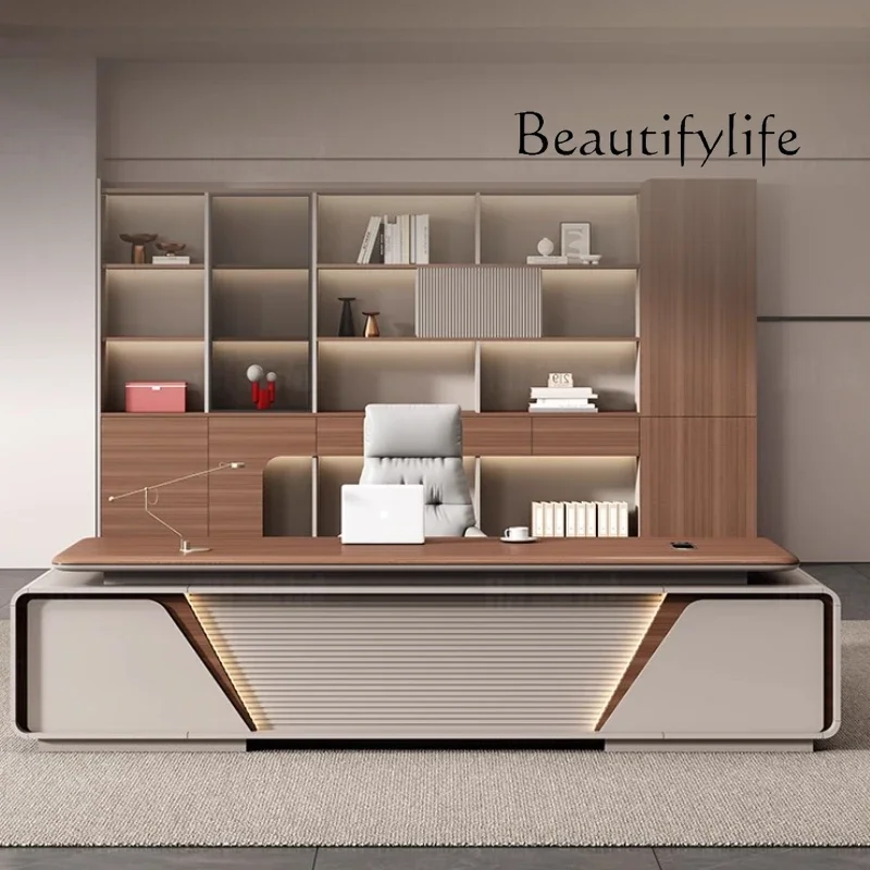 X Light مكتب مكتب فاخر عالي الإحساس بليستر سطح المكتب كبير بسيط مكتب مكتب الرئيس الحديث مدير Escritorio الأثاث