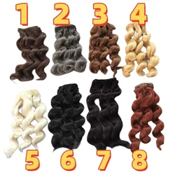 15cm DollHairDrunetteDrown ColorCurly Boll Hair for BJD Doll DiyHair