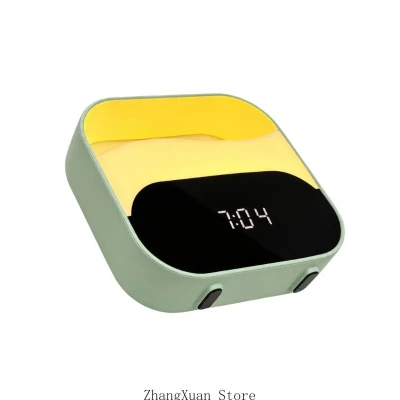 Digital Alarm Clock Lamp with Pre-Alarm Light Cue, Two Alarms, Time Display and USB Cable Use for Bedroom Table 3XUF