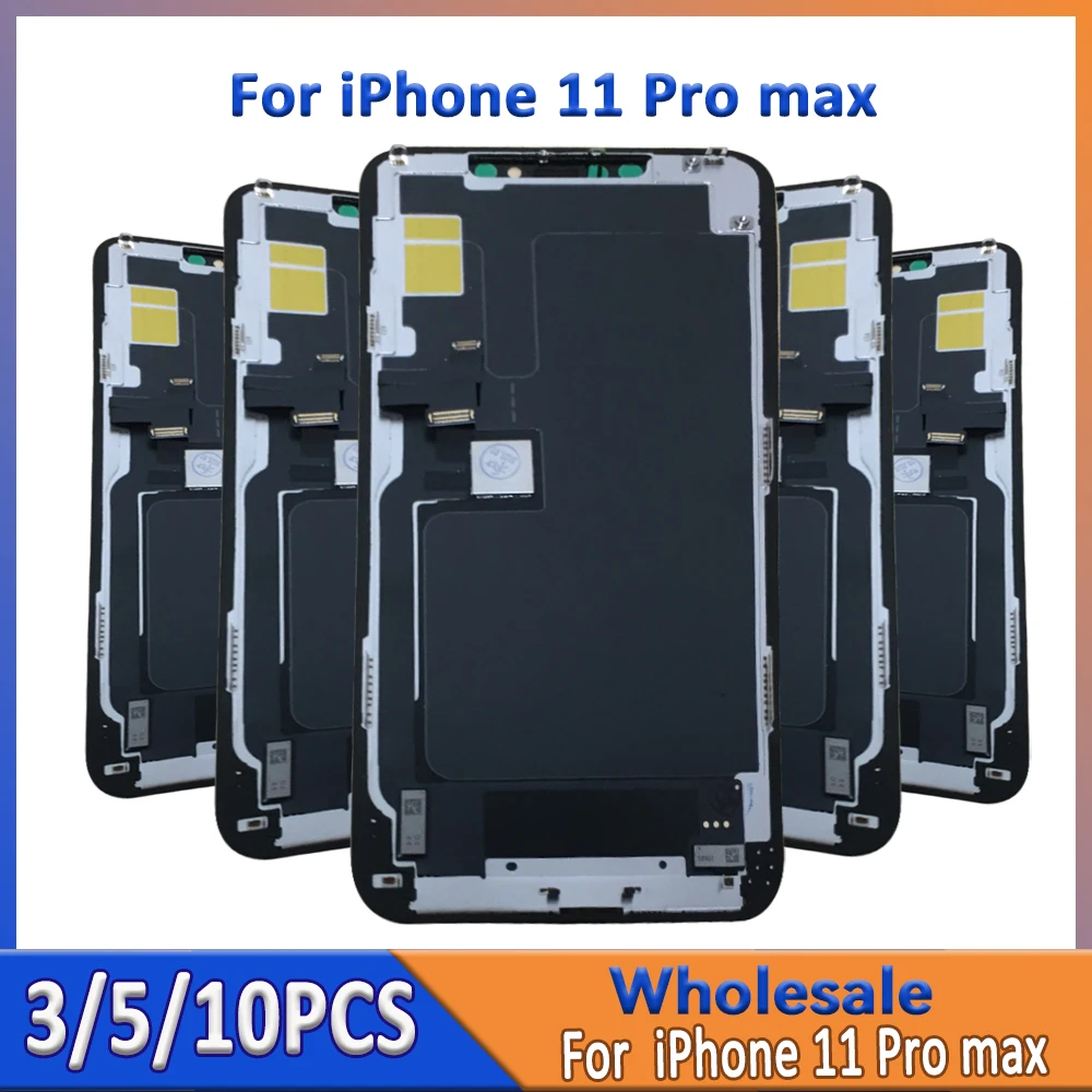 

Wholesale3/5/10 Pieces/Lot For iphone 11 Pro Max LCD Screen With Touch Digitizer Touch Assembly For IPHONE 11 Pro Max
