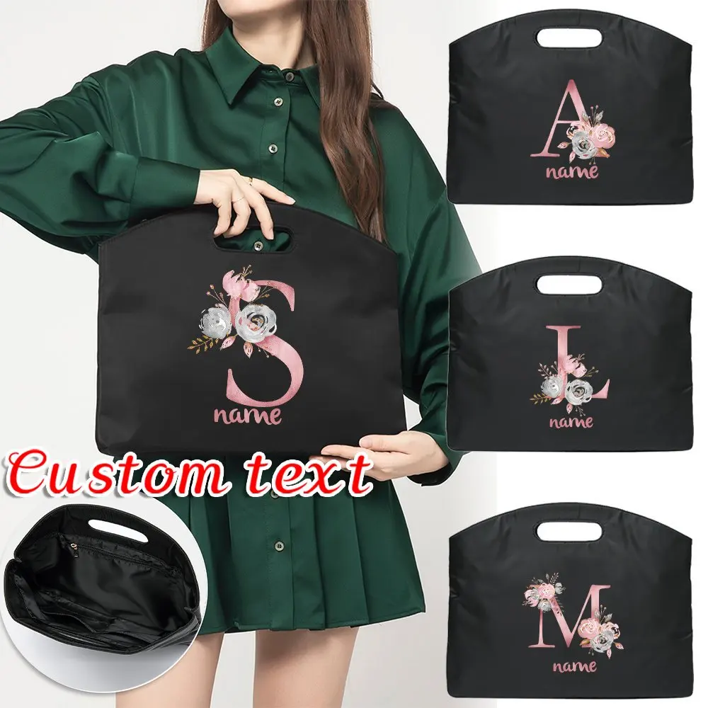 Personalized Customized Briefcase Multifunctional A4 File Bag Printed Business Laptop Handbag