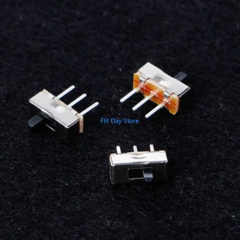 F92C 10 PCS 2 موضع تشغيل/إيقاف SPDT 1P2T 3 PIN PCB MINI SLIDE SLIDE SLIDE