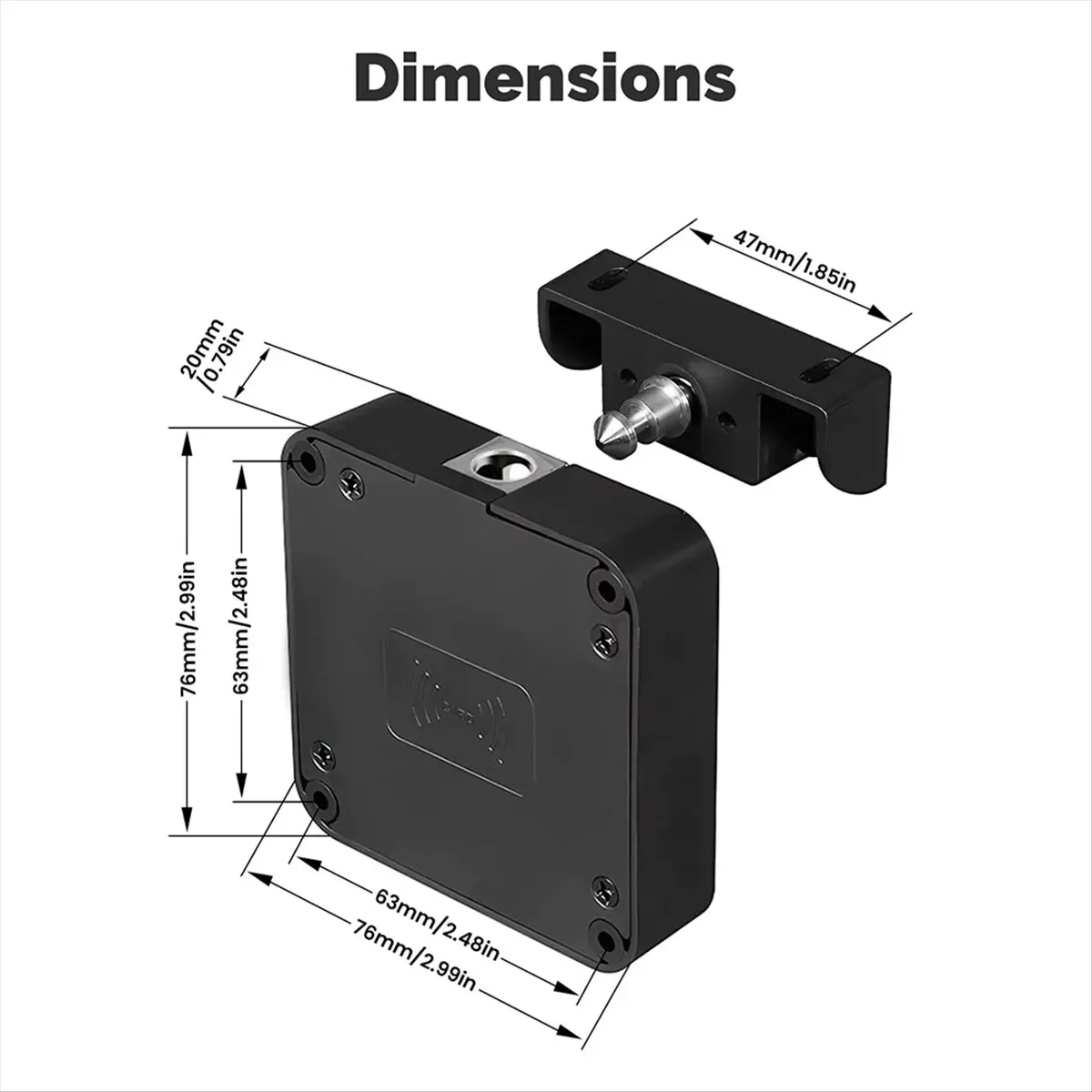 Tuya Bluetooth Lock Smart App Remote Control Monitoring Keyless IC Card Unlock for Door Locker Furniture Drawer