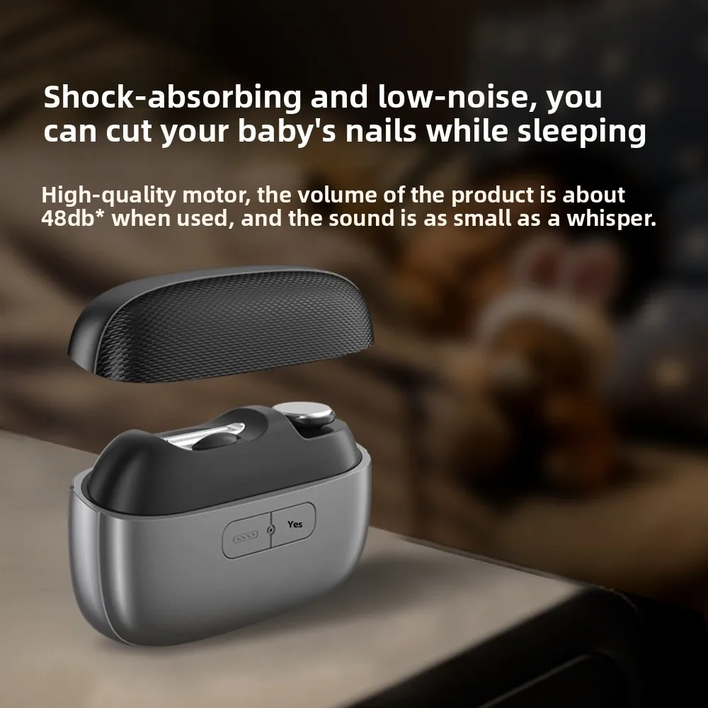 

Электрические кусачки для ногтей 3-в-1 с LED-подсветкой и функцией полировки, перезаряжаемые