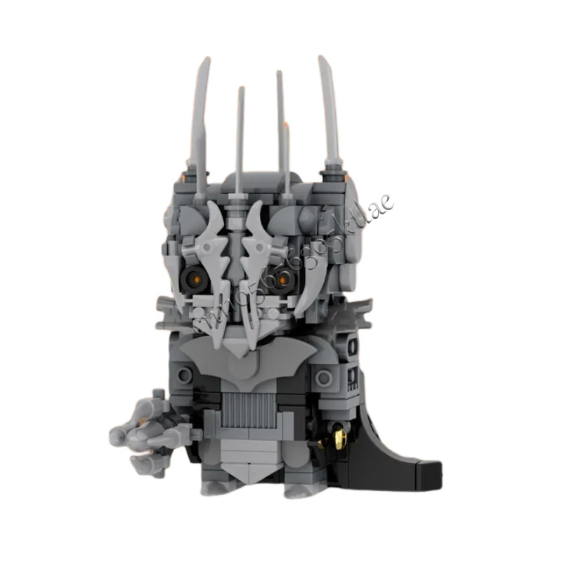 291 parti grigio squisito gufo cavaliere modulare blocchi di costruzione personalizzati modello bambini assemblaggio display giocattolo festival regalo a sorpresa