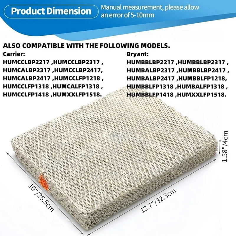 B58B-35 Water Panel Replacement Filter For  Humidifiers–Aluminum Mesh For Models 350, 360, 560, 560A