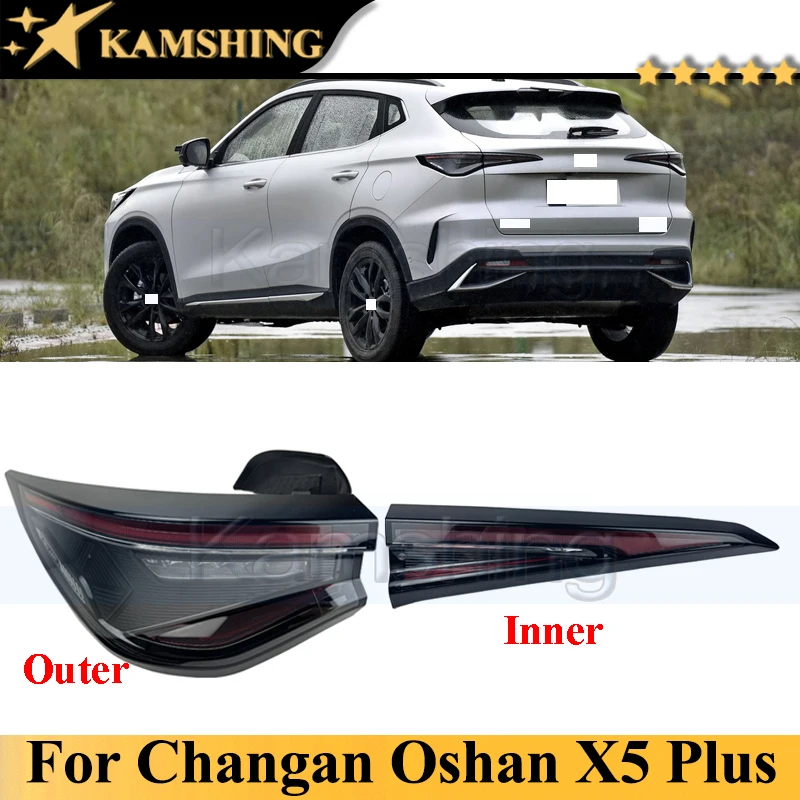 

Kamshing Rear Bumper Tail Light Tail Lamp For Changan Oshan X5 Plus Taillight Taillamp Brake Light Rear Turn Light