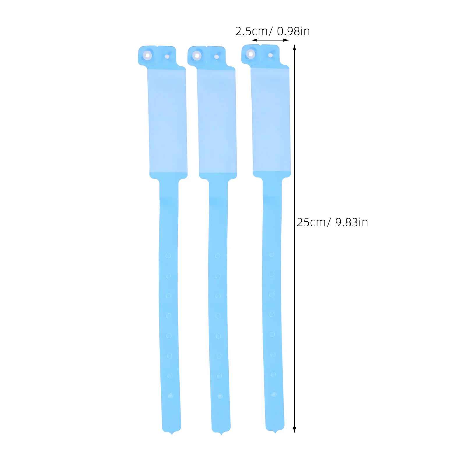 100 個防水ブランクリストバンド PVC 医療リストバンド患者識別用病院バンド追跡