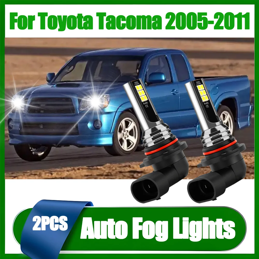 

2 шт. 20000LM светодиодные противотуманные фары 60 Вт противотуманные фары 12 В 6000 К белые 3570 чипы CSP для Toyota Tacoma 2005 2006 2007 2008 2009 2010 2011