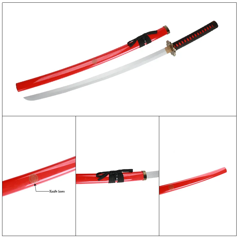 Anime Katana ONLINE Character Mikazuki Munechika Role-playing Weapons Props Wooden Blade Kashuu Kiyomitsu Toy Sword 1:1 Restore