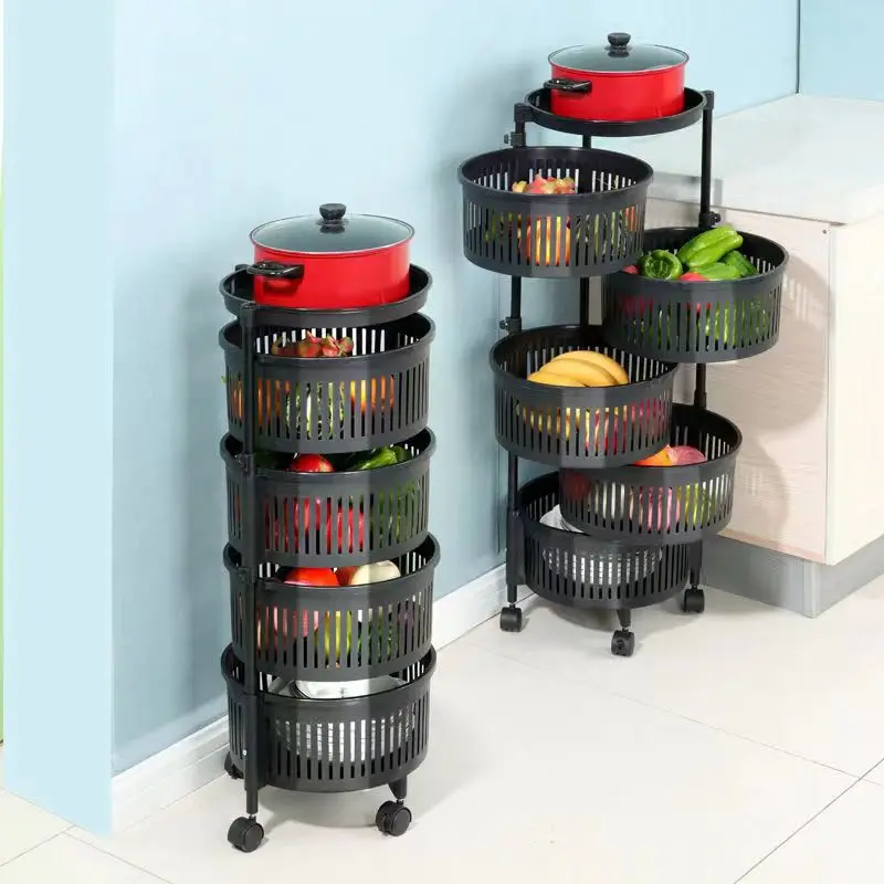 Smart Adjustable Multi Layer Household  Storage  Racks Space-Saving Plastic  Rack Organizer Holder Storage for Hot Sale