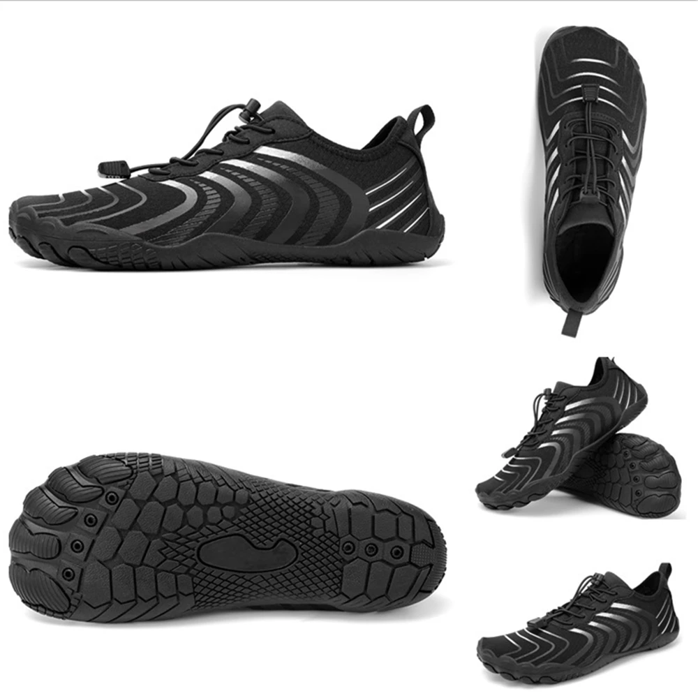 New Water Shoes Men Swimming Barefoot Summer Quick Dry Lightweight Aqua Sneakers Outdoor Sports Five Fingers Upstream Wading Shoes Breathable Surfing Sandals Beach Trekking Big Size 39-46