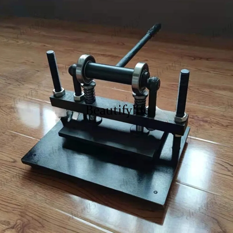 

81 Tabletop Manual Die Cutter Adjustable Stroke Mini Punching Machine For Cardboard Leather Foam Gasket Cutting Pressure Machine