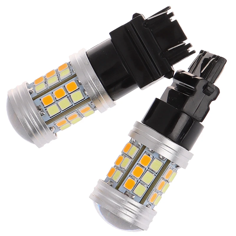 Hot Sale 2Pcs 3157 LED Amber White Rear Turn Signal Parking High Power Light Bulbs
