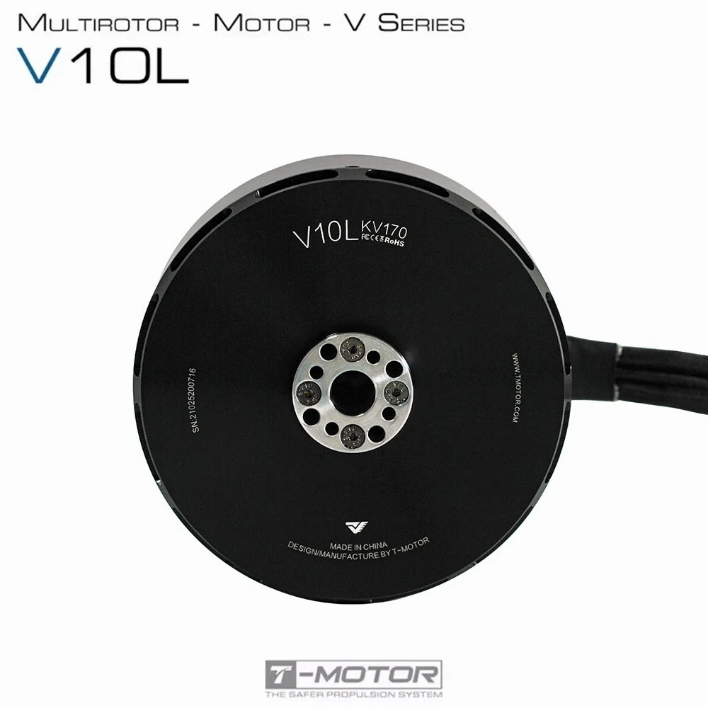 

T-MOTOR V Series V10L KV170 12S Outrunner Brushless Motor for VTOL Multirotor Drone Quadcopters Hexacopter Octcopter UAV