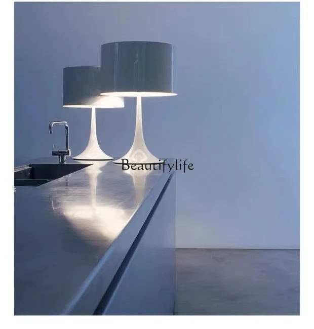 Italian modern minimalist creative personality fashion living room white desk bedroom luminous decoration ornament