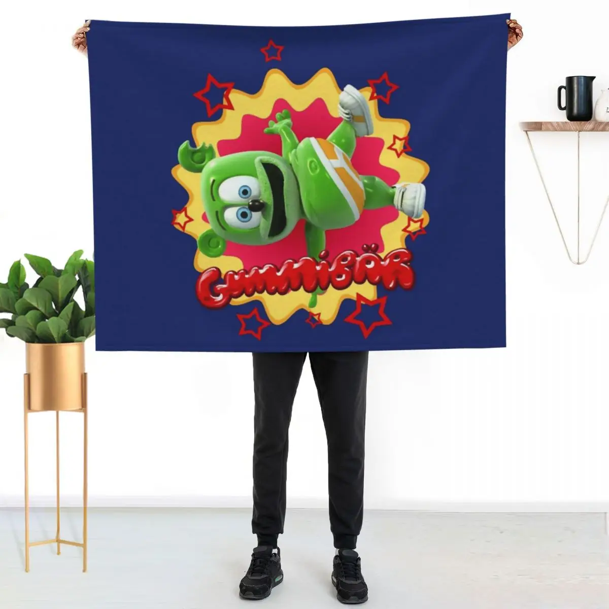 Gummib?r Starburst Throw Blanket warm for winter decorative Beach blankets ands Decorative Sofas Quilt Blankets