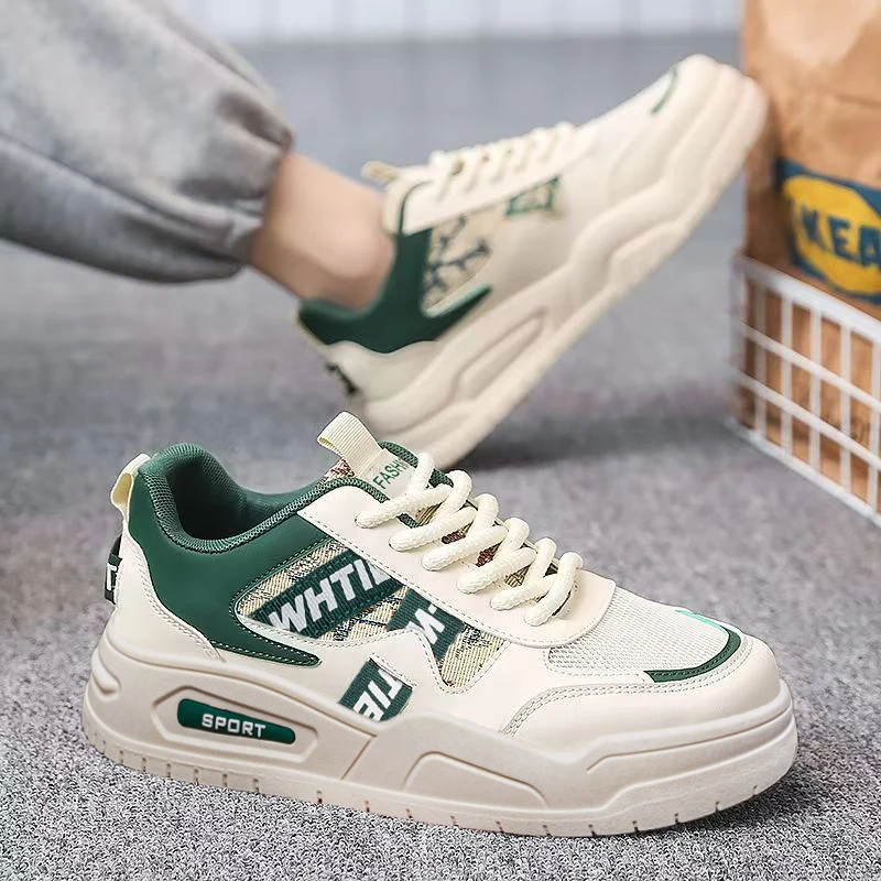 

Men's Spring 2026 New Casual Sports Shoes Heightening Mesh Surface Versatile Leisure Board Shoes Student Original Design Tren...