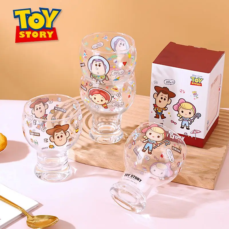 Cute Cartoon Kawaii Woody Buzz Lightyear Jessie Water Cup Glass Cup Household Juice Cold Drink Cup Milk Cup