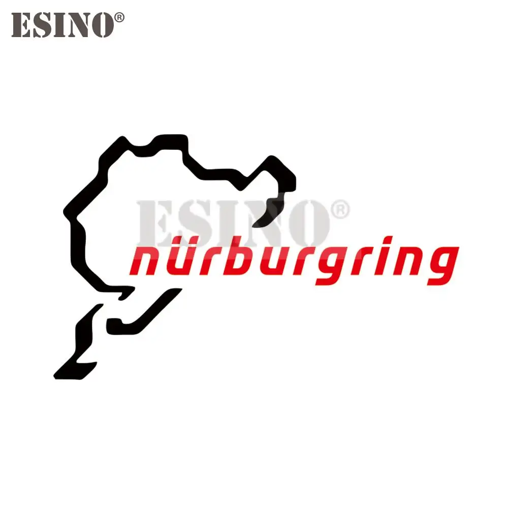 Car Styling Creative Funny Fashion Decal Nurburgring Motor Sport Racing Road PVC 3D Carving Sticker Whole Body Film Vinyl