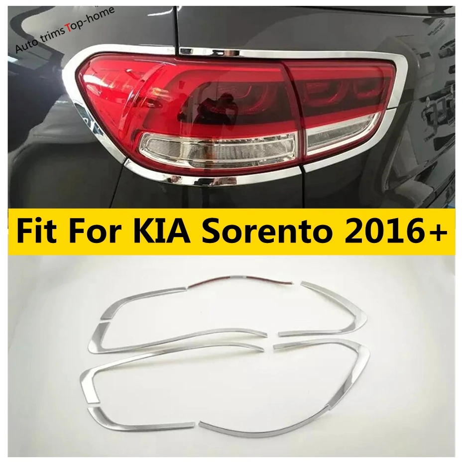 

Exterior Fit For KIA Sorento 2016 - 2019 Chrome Rear Lights Tail Lamps Decor Strips Frame Cover Trim Car Accessories