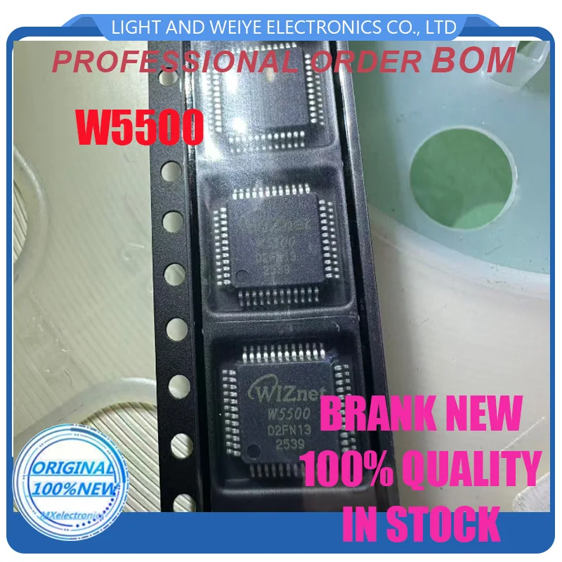 (2piece)100% New W3100A-LF W5100 W5200 W5300 W5500 QFP-48 QFP-64 QFP-100