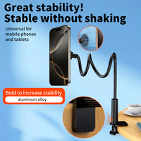 Universal for Mobile Phones Tablet IPad Holder Clip on Desk Bed Stick 70cm or 100cm Adjustable Angle Phone Stands Lazy Bracket