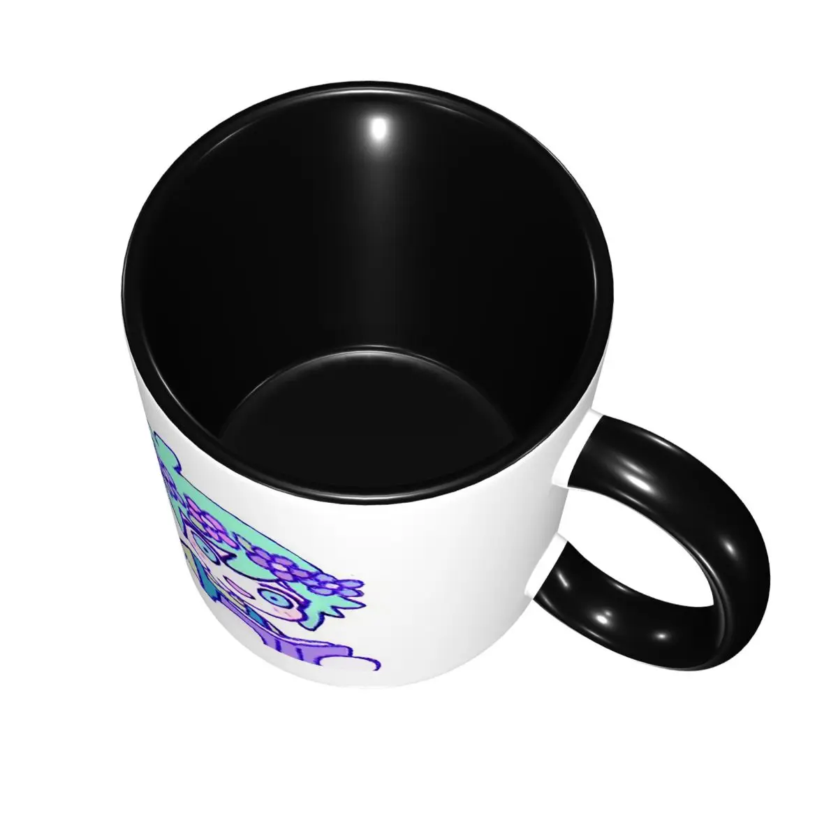 Cute Basil Omori Emote Mug Funny Ceramic Coffee Cups Tea Mugs Milk Cup Drinkware Gifts for Friends - view 5
