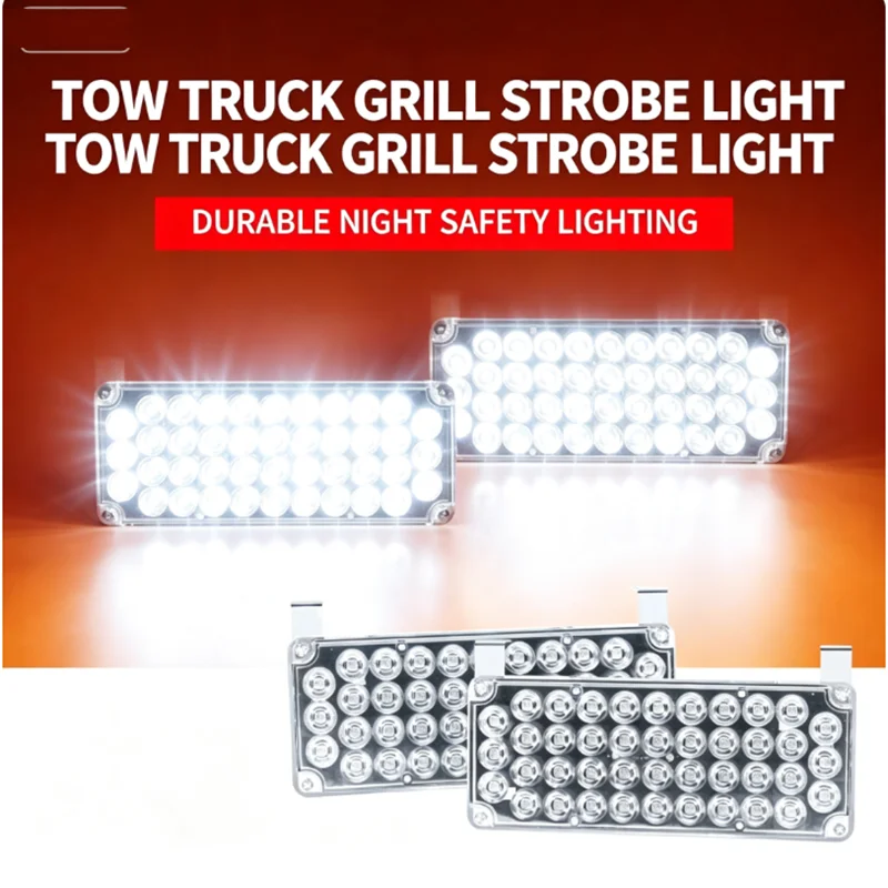 Big car daytime running light, white light, ultra-thin booth flashing light, LED car SUV Truc 12V 24V alternating flashing warni
