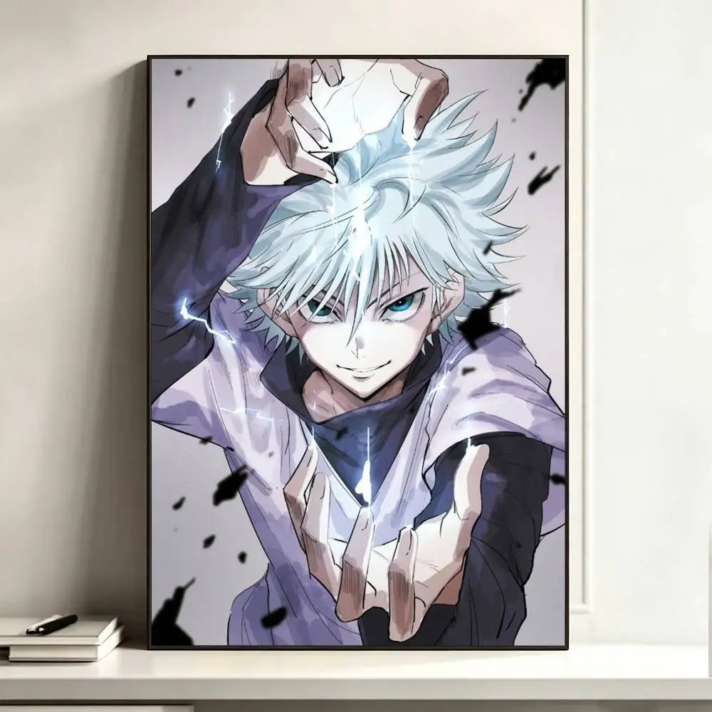 K-Killua Zoldyck H-Hunter X Hunter  Poster High Quality Dorm Living Room Aesthetic Wall Decoration Painting Stickers Gift