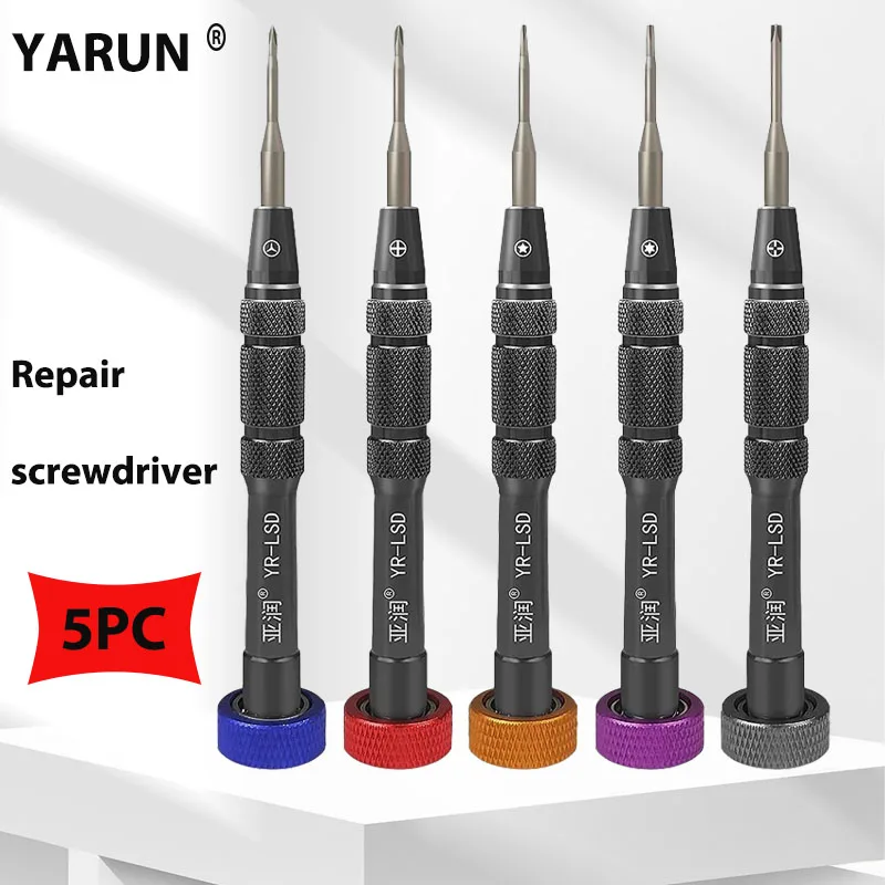 YARUN Screwdriver Mini High Hardness Screwdriver for IPhone IPad Mobile Phone Computer Watch Screw Disassembly Repair Tool