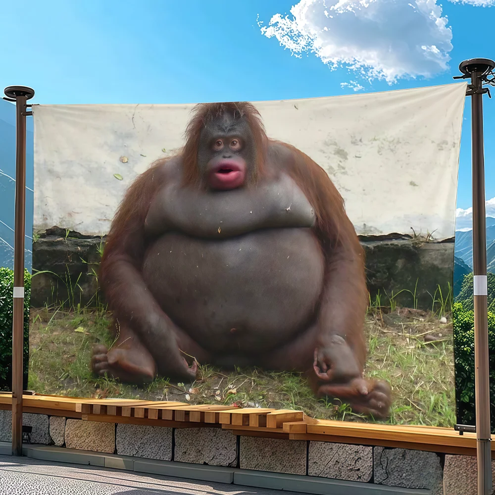 Meme Monkey Flag For Outdoor Camping Parties Weddings Bedroom Decoration And Living Room
