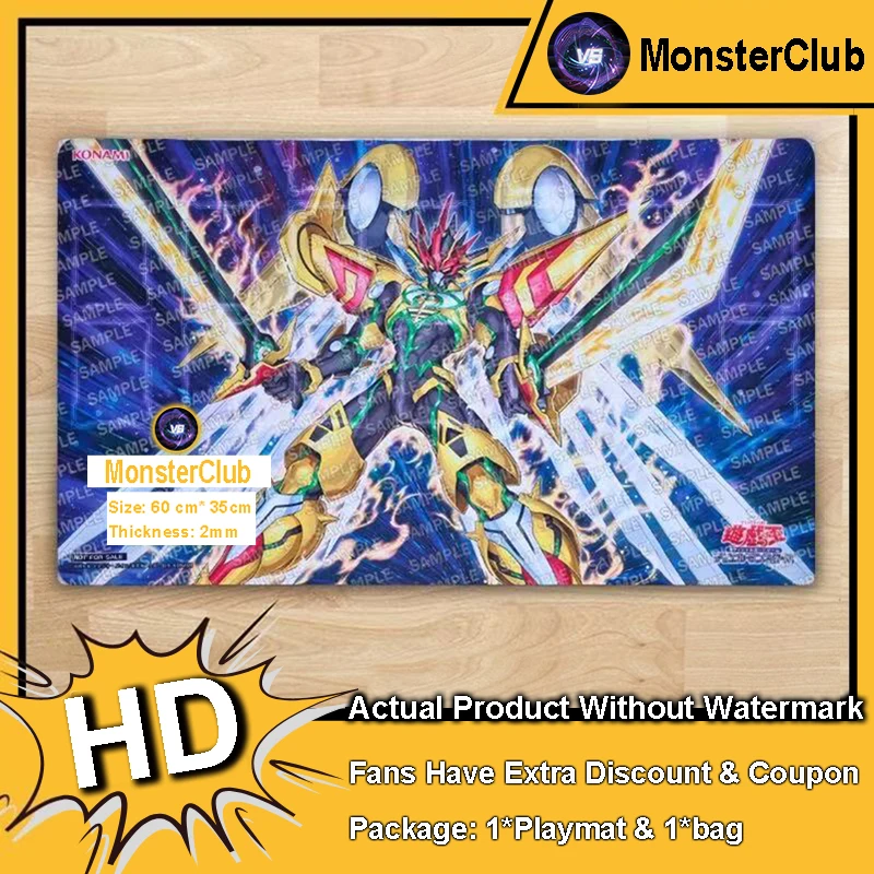 

YuGiOh Playmat Number S0: Utopic ZEXAL TCG CCG Mat Board Game Duel Pad Trading Card Game Mat Rubber Mouse Pad Bag 600x350x2mm