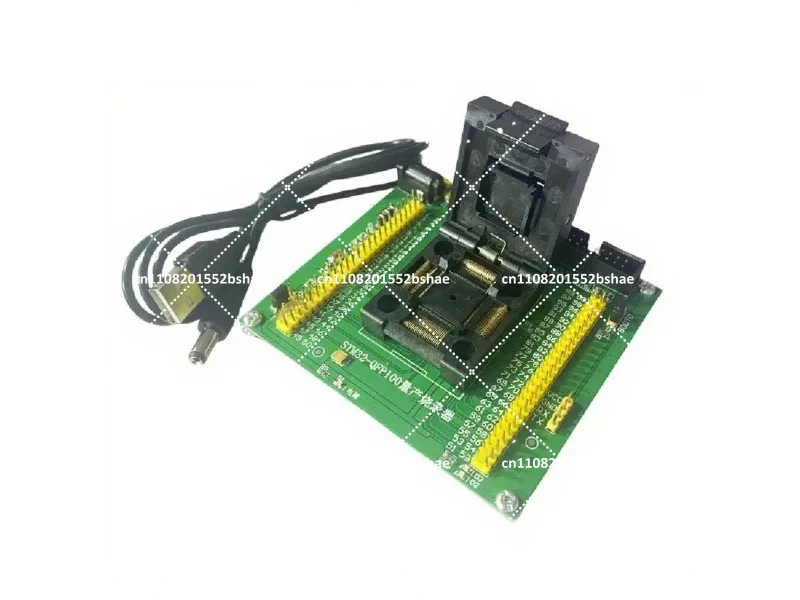 STM32 QFP100 Production Programming Test Socket Download Tool 0.5mm LQFP100