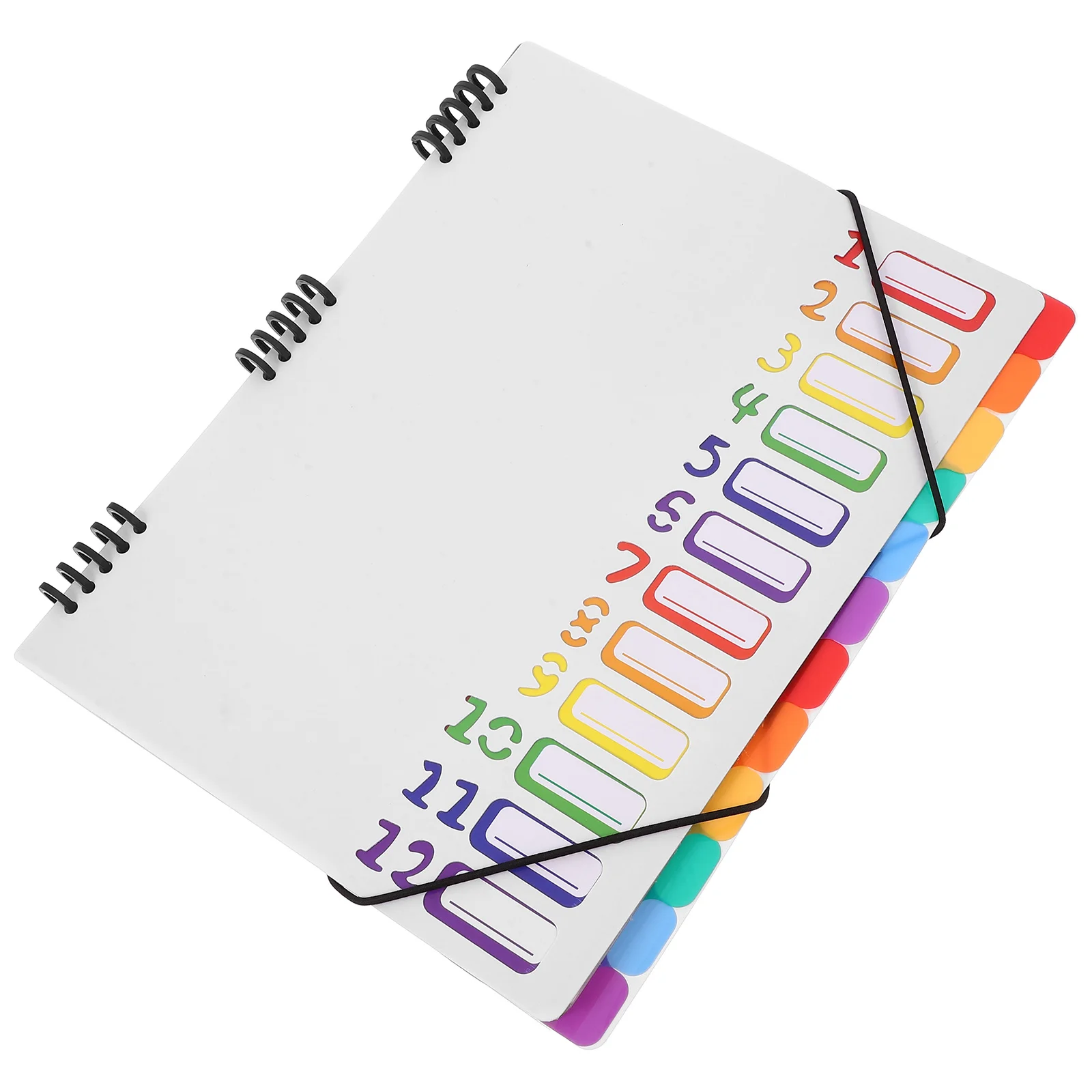

A4 12 Layers Ring Binder Folder Document Organizer Large Capacity PP File Package Presentation With Dividers Plastic