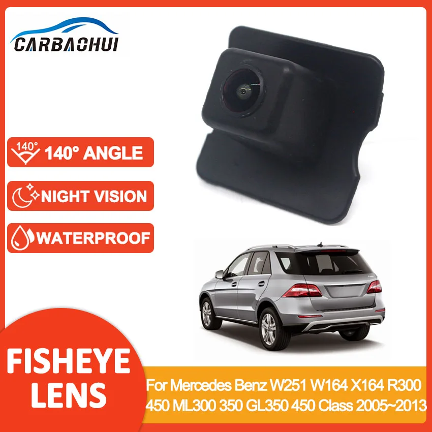 Car Rear View Backup Camera Fiaheye 1080P For Mercedes Benz W251 W164 X164 R300 350 450 ML300 350 GL350 450 Class 2005~2013