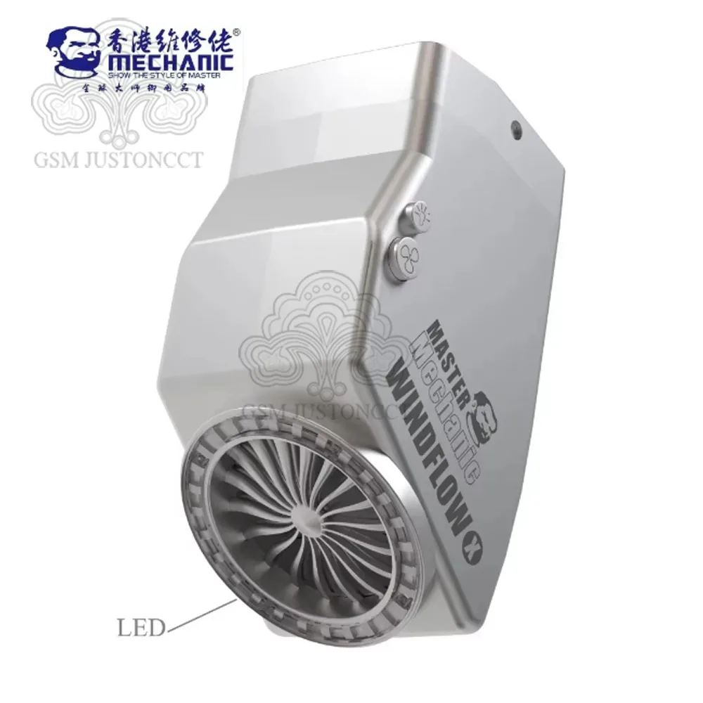 MECHANIC WindFlow X Exhaust Fan with Light Powerful Smoke Exhaust Tool Suitable for Microscopes Welding and Repair of Phone PCB