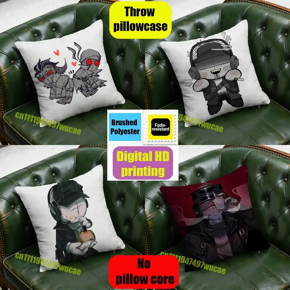 For Deimos Madness Combat Throw Pillow Case 45cm 40cm Decoration Bed Custom Square Pillowcase Pad Cover