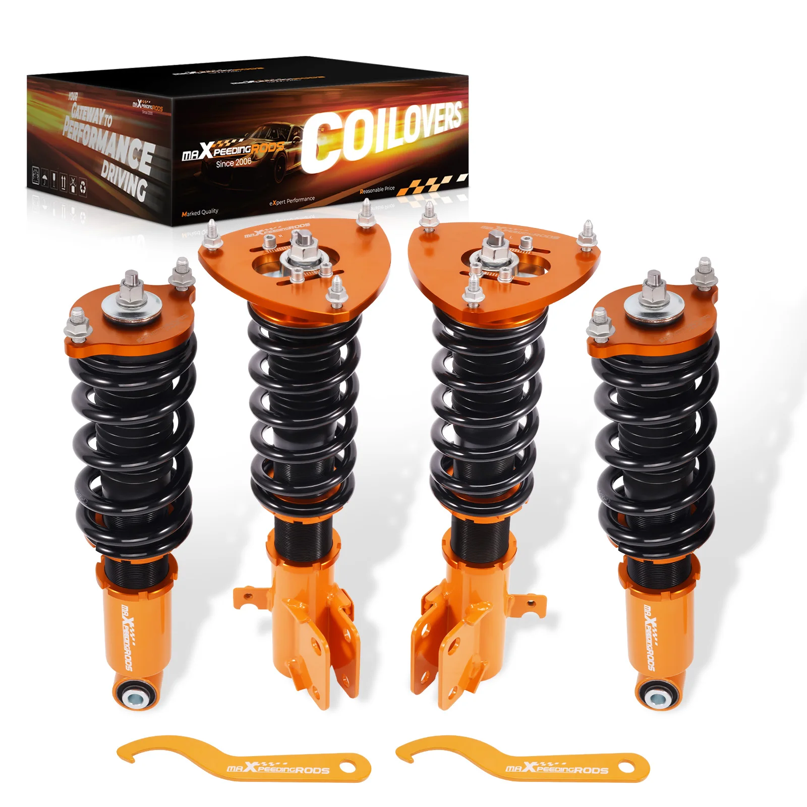 Kit de ressorts et amortisseurs réglables MaXpeedingrods pour Subaru Legacy BL BP 05-09