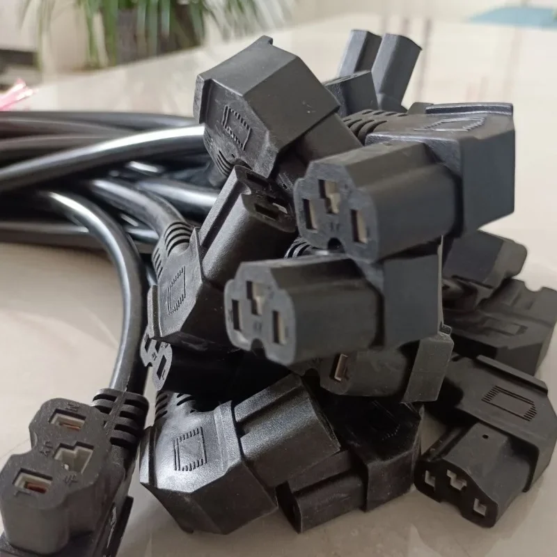 For E‑Bike 2.5sqm Covered P‑Shape Charging Socket Male Female, 6‑Square Elbow Plug Cable, Waterproof Power Wire Harness Accessor