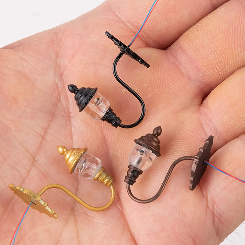 

Набор из 4 мини-светильников для имитации садовых фонарей, декоративные LED-лампы для песочницы, аксессуары для освещения, мини-подсветка