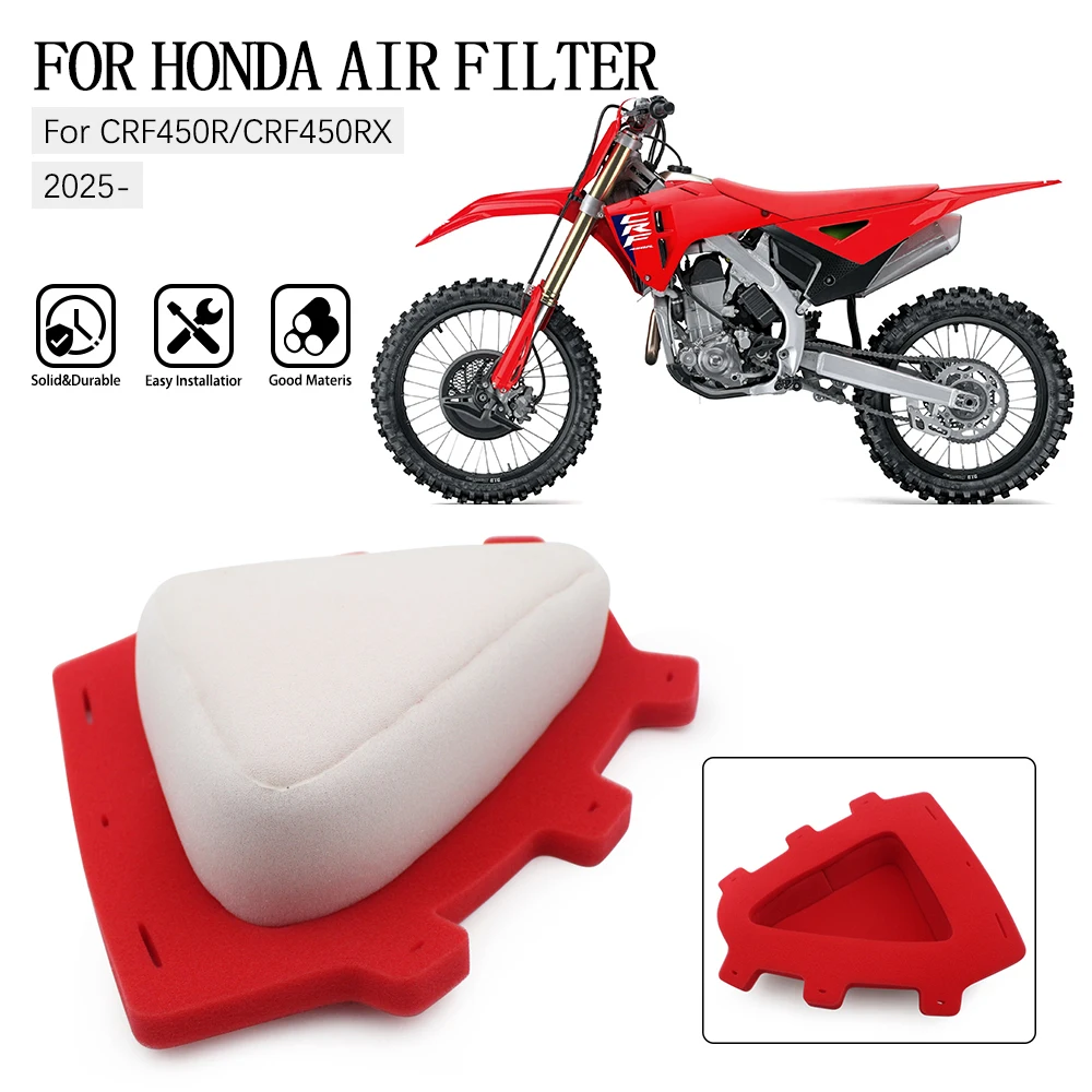 

Motorcycle Air Filter For Honda CRF250R CRF450R CRF 250R 450R RWE RX 2025 150233 Filter Intake Cleaner parts