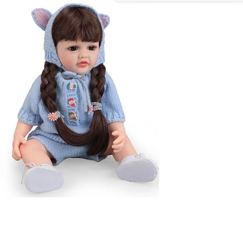 TOYLINX realistische herboren babymeisjespoppen, levensecht pasgeboren zacht vinyl stoffen lichaam met premium feedkit cadeauset voor kinderen