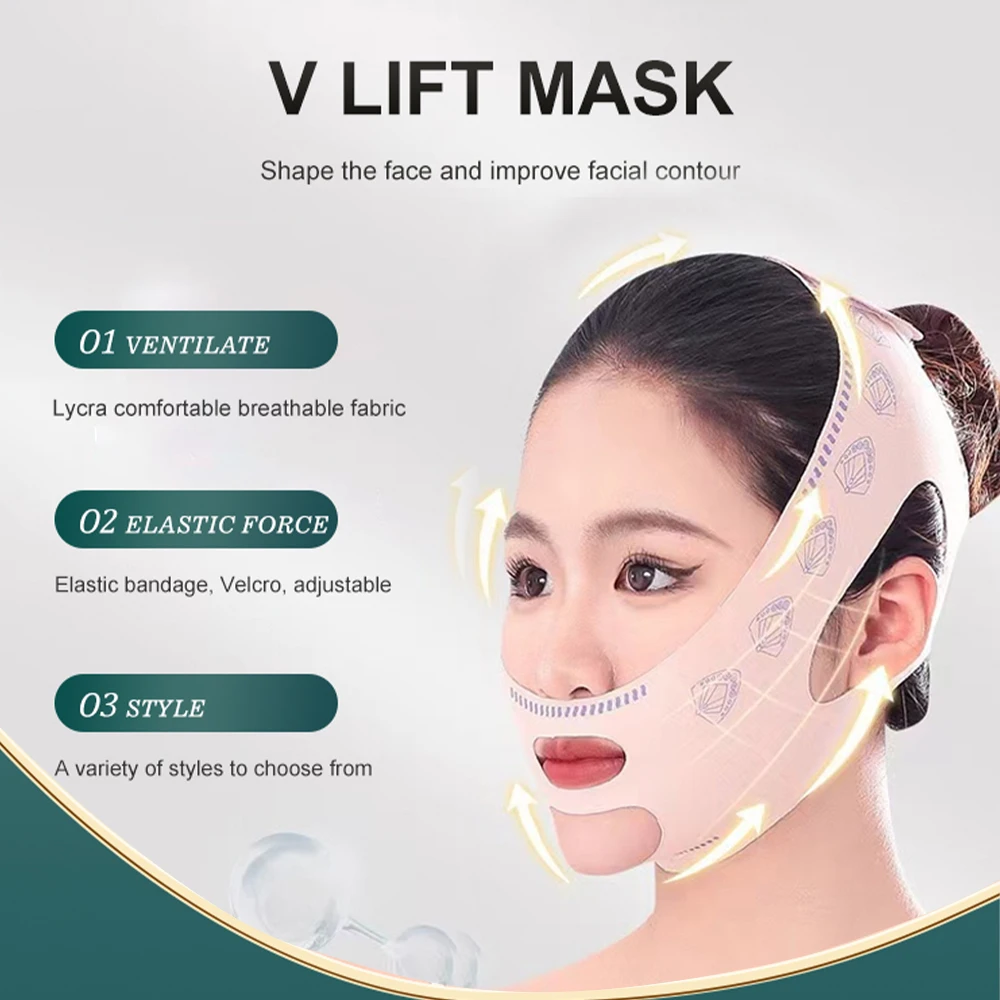 Chin Cheek Slimming Bandage V Shaper V Line Lifting Mask Face Lifting Anti Wrinkle Strap Band Beauty Health Sleeping Mask