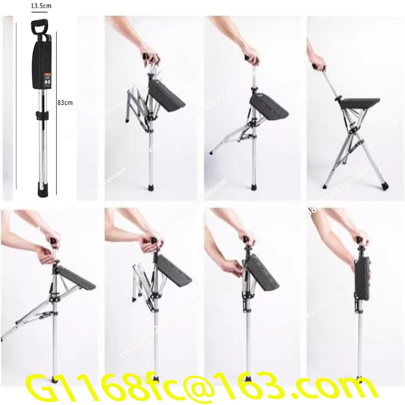 NewHighQualityAluminumAlloyFoldableWalkingCaneStickwithSeatAdjustableElderlyCrutchChairwithStool-AliExpress1420