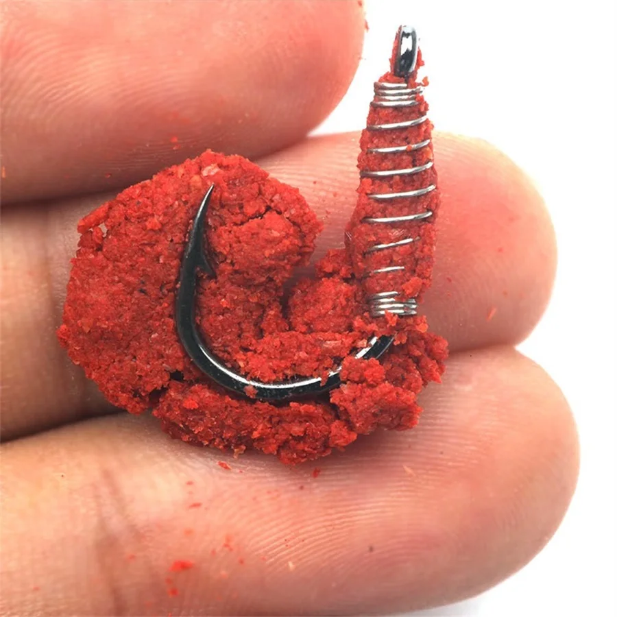 High Carbon Stahl Frühling Haken 20 Teile/los Stacheldraht Wirbel Karpfen Jig Fliegen Angelhaken Mit Loch – Detail 6
