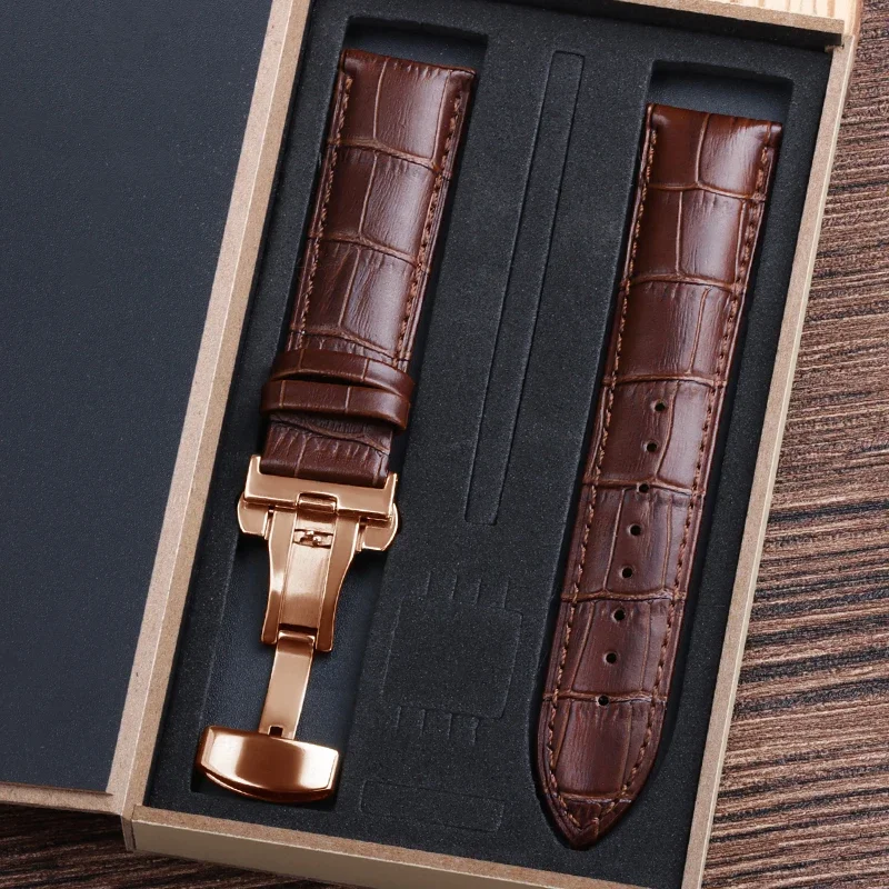 Genuine Cowhide Watch Straps with Box