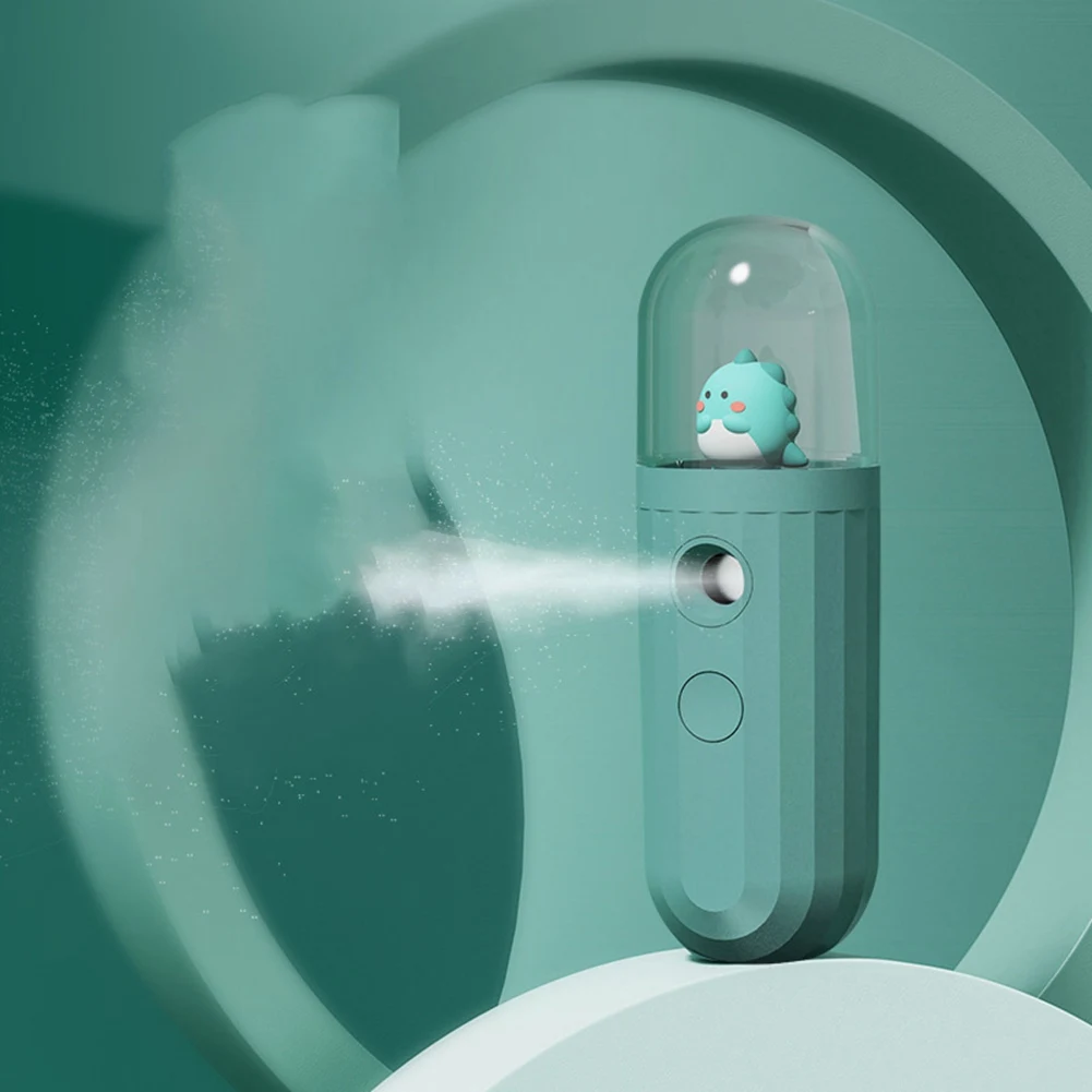 Portable Facial Beauty Spray USB Rechargeable Humidifier Face Instrument Spot Cleaner Cartoon Animal Mini Nano Spray